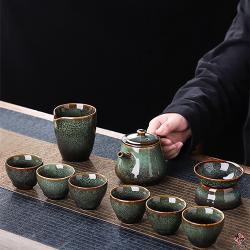 窑变绿壶组 TEA SET (GREEN)
